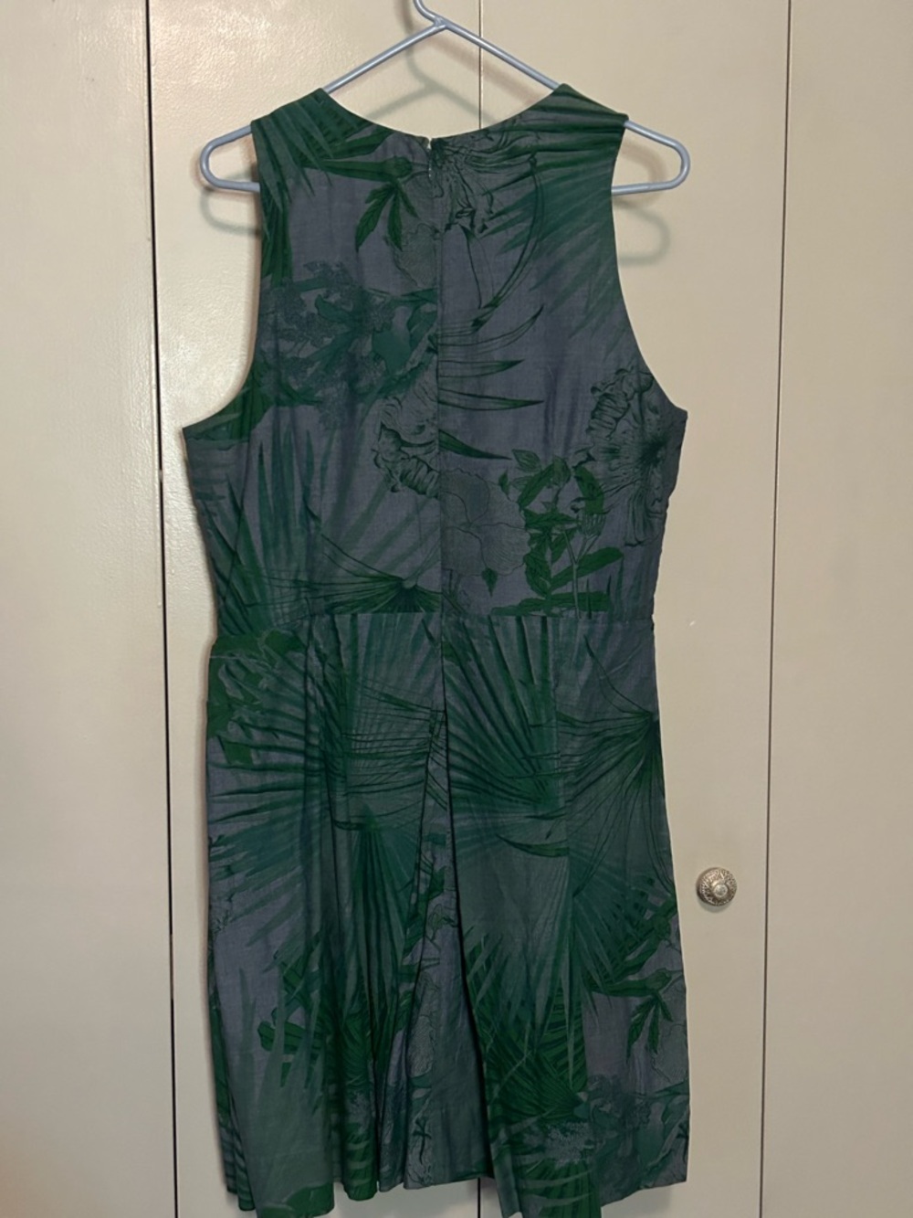 GAP Green and Blue Tropical Print Sleeveless Dress - Picture 3 of 3